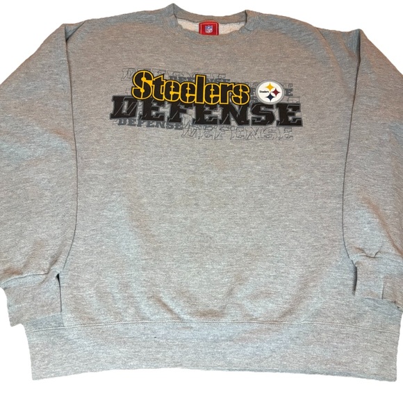 Vintage 90s Pittsburgh Steelers Defense Crewneck NFL
 50-50 - Picture 1 of 8